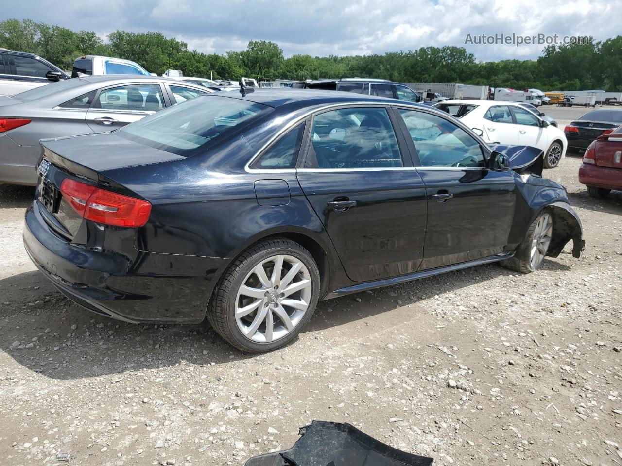 2014 Audi A4 Premium Black vin: WAUAFAFL2EN041442