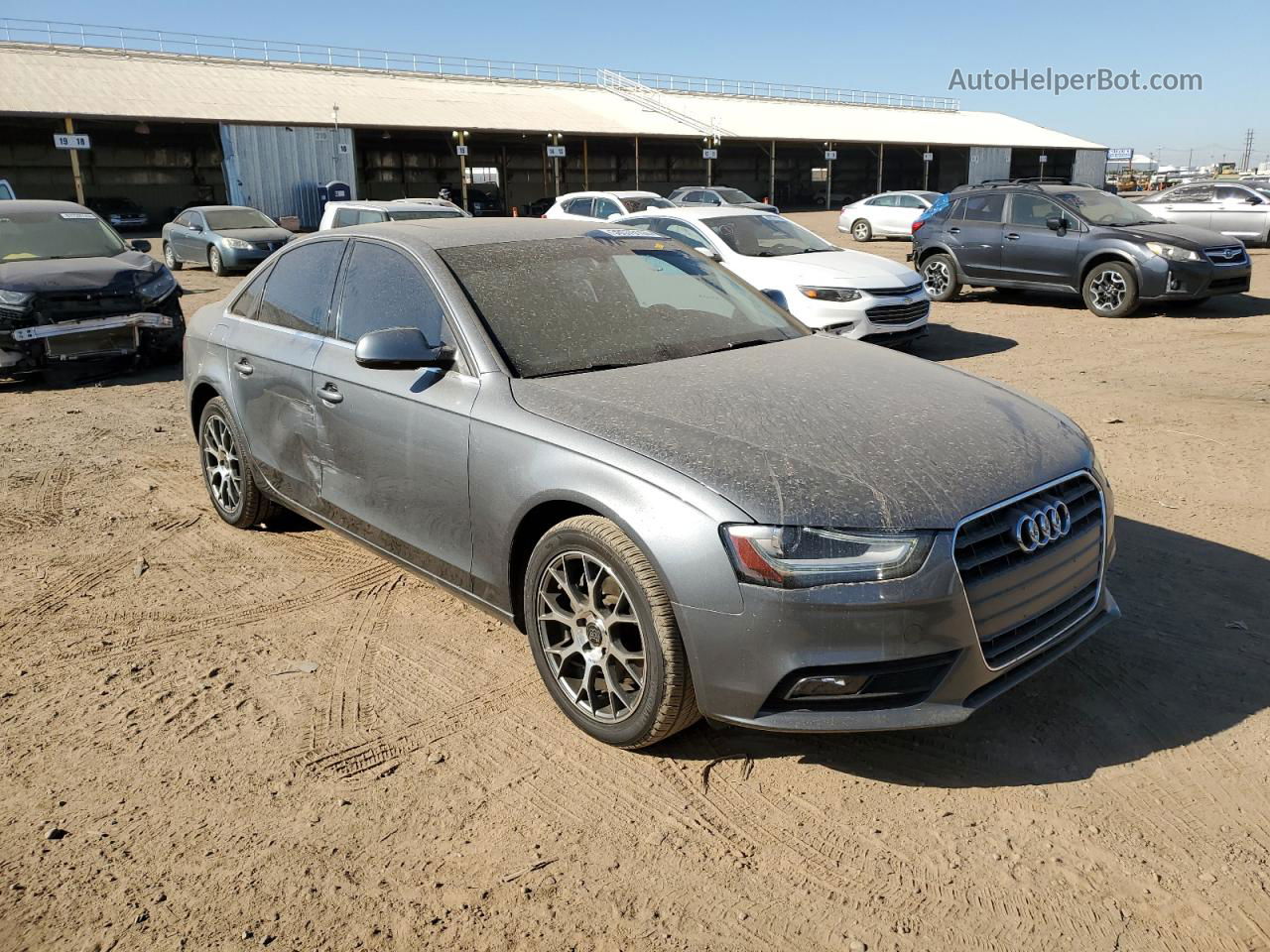 2013 Audi A4 Premium Серый vin: WAUAFAFL3DA196197