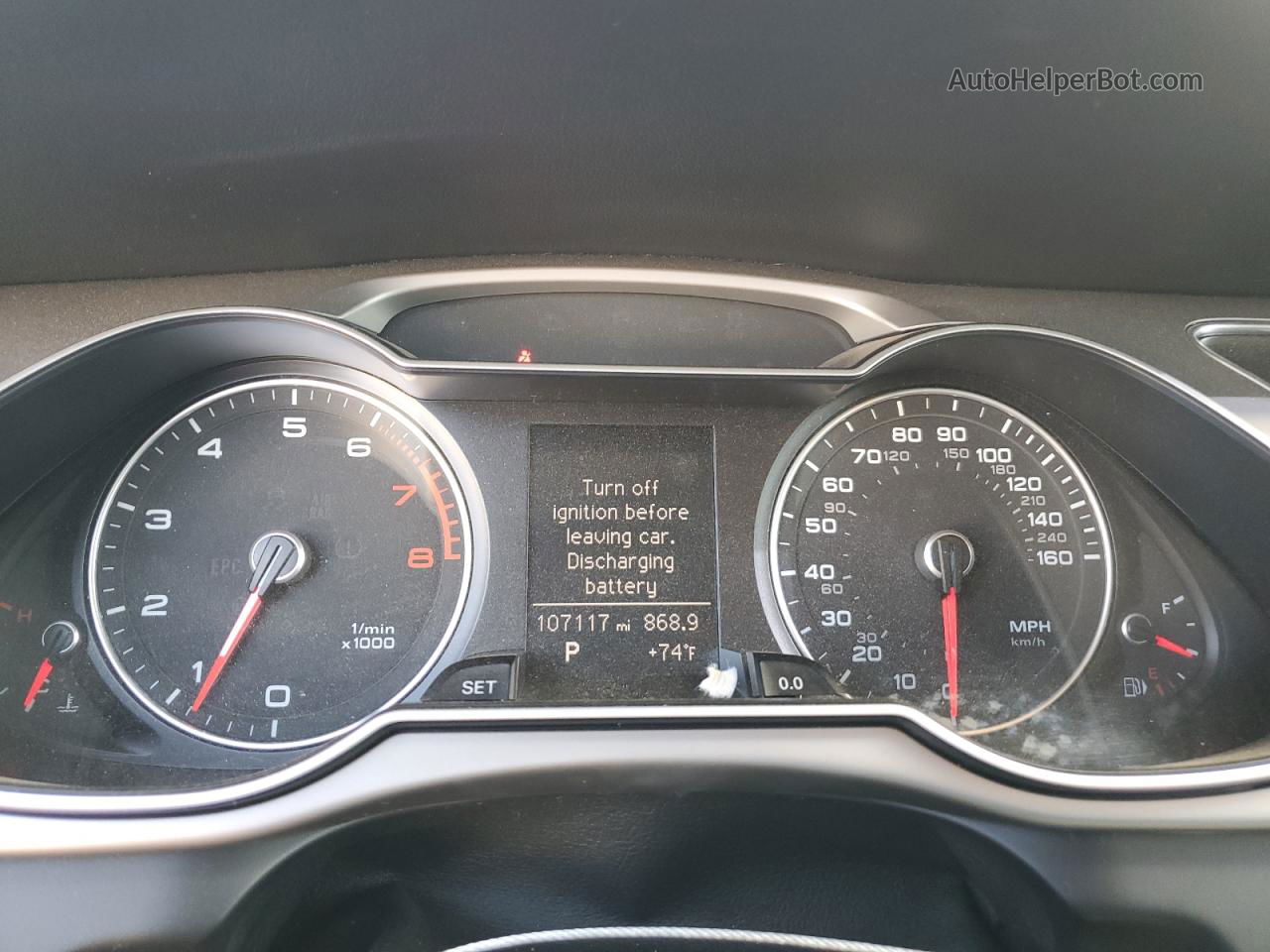 2013 Audi A4 Premium Серый vin: WAUAFAFL3DA196197