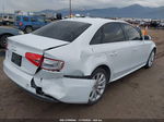 2014 Audi A4 2.0t Premium White vin: WAUAFAFL3EA077227