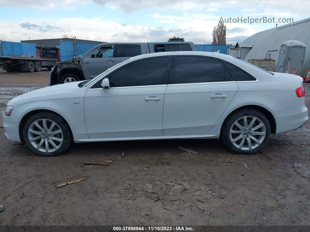 2014 Audi A4 2.0t Premium White vin: WAUAFAFL3EA077227