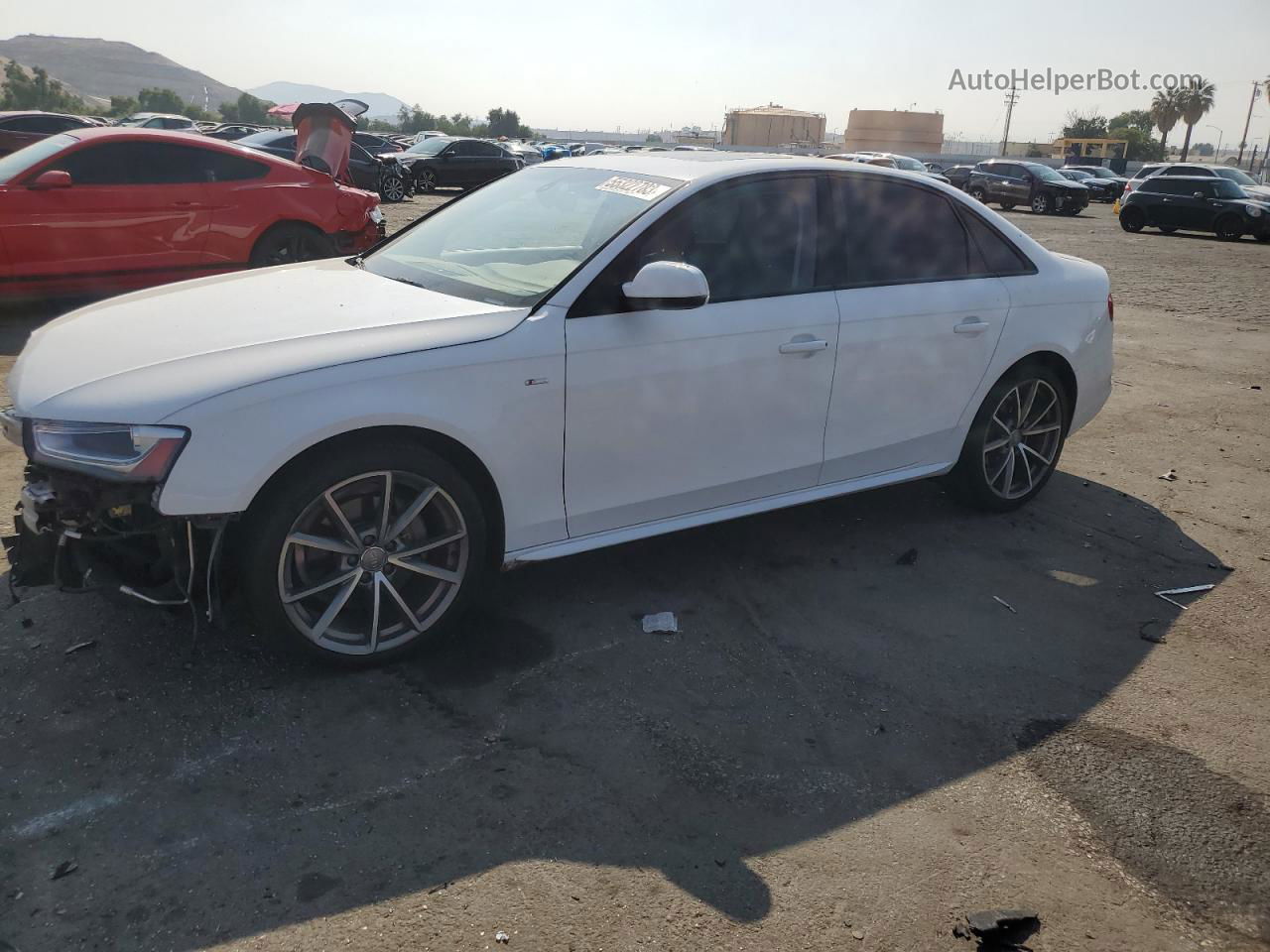 2016 Audi A4 Premium S-line White vin: WAUAFAFL3GN014897