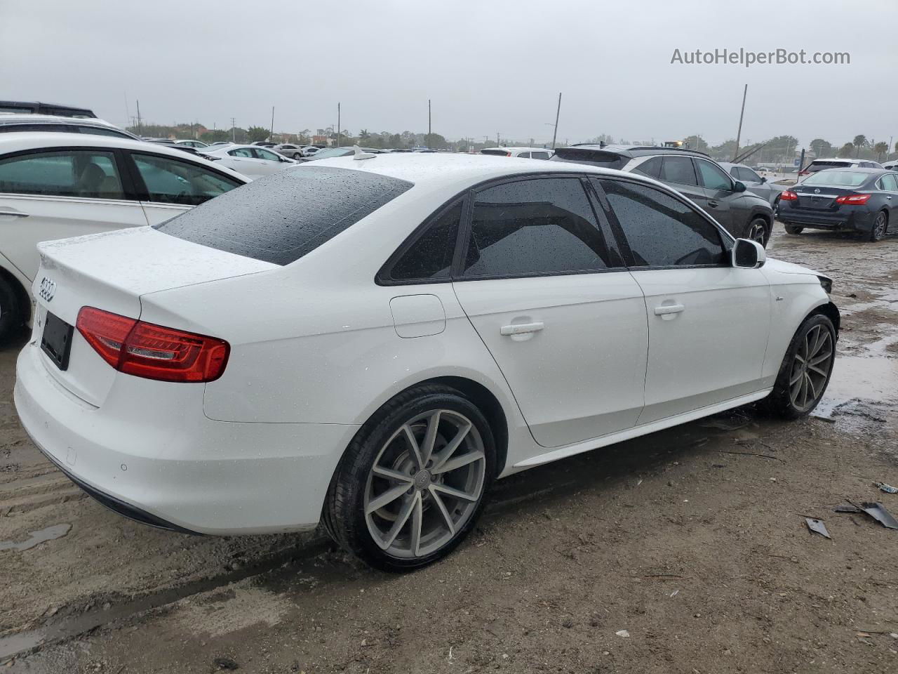 2016 Audi A4 Premium S-line Белый vin: WAUAFAFL4GA012857