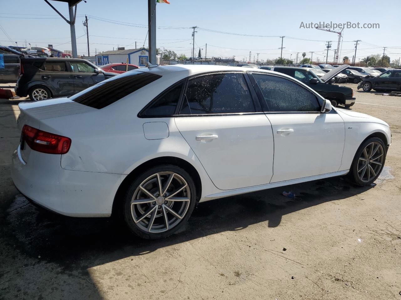 2016 Audi A4 Premium S-line White vin: WAUAFAFL4GN014780