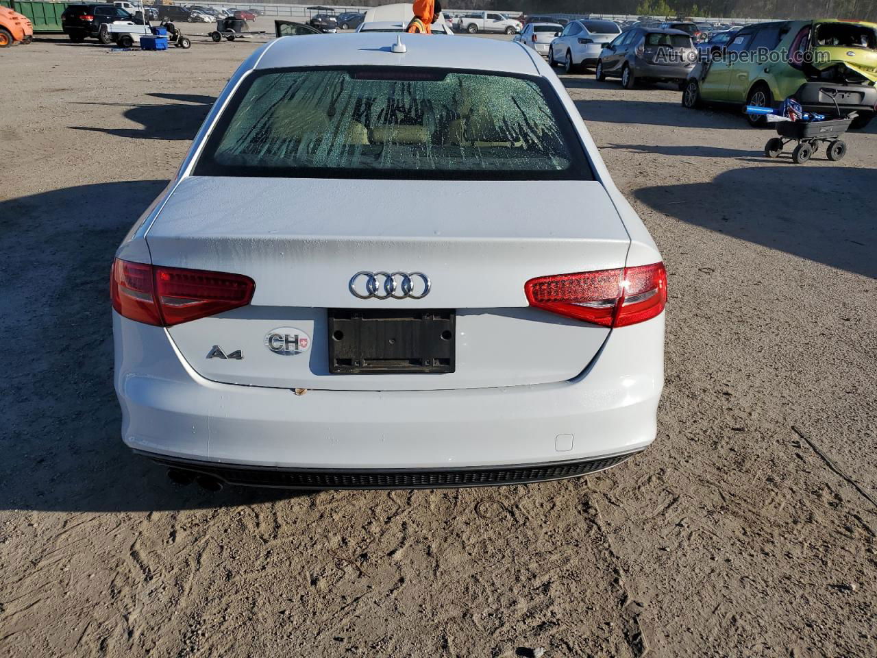 2016 Audi A4 Premium S-line White vin: WAUAFAFL5GN007658