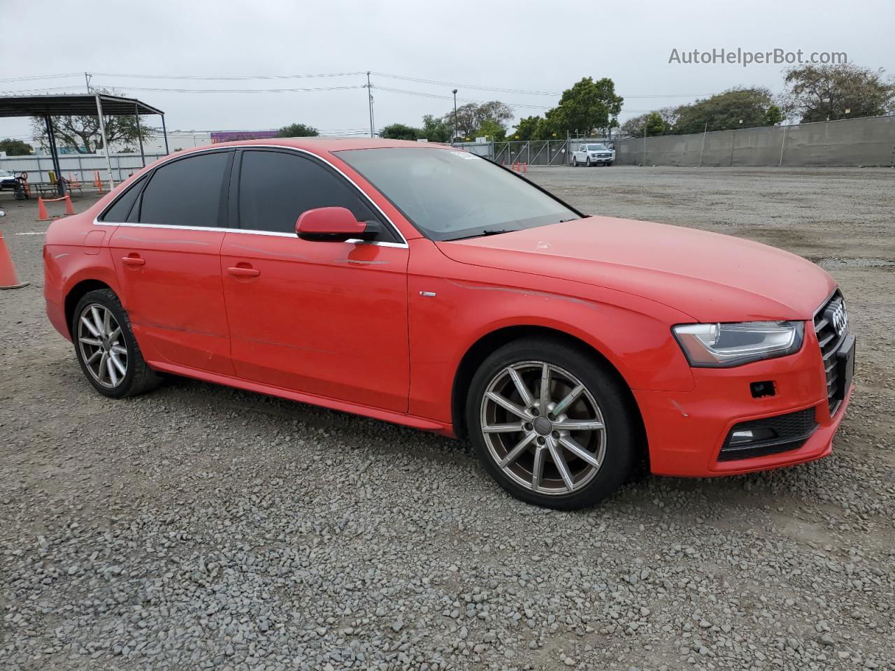 2016 Audi A4 Premium S-line Red vin: WAUAFAFL5GN013489