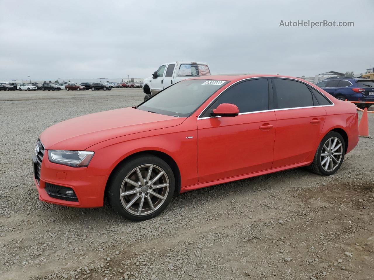 2016 Audi A4 Premium S-line Red vin: WAUAFAFL5GN013489