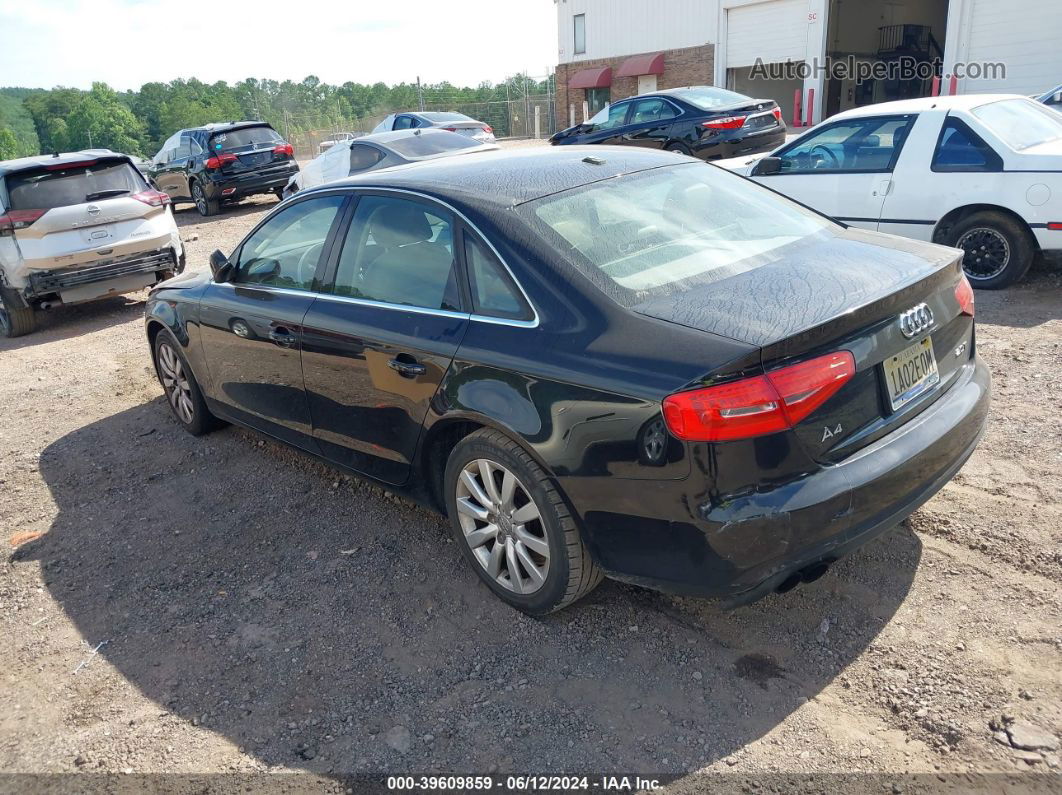 2013 Audi A4 2.0t Premium Black vin: WAUAFAFL6DA055155