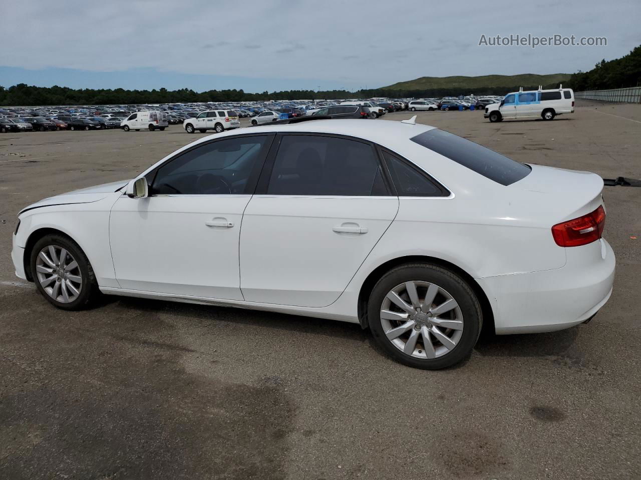 2013 Audi A4 Premium White vin: WAUAFAFL6DA131098