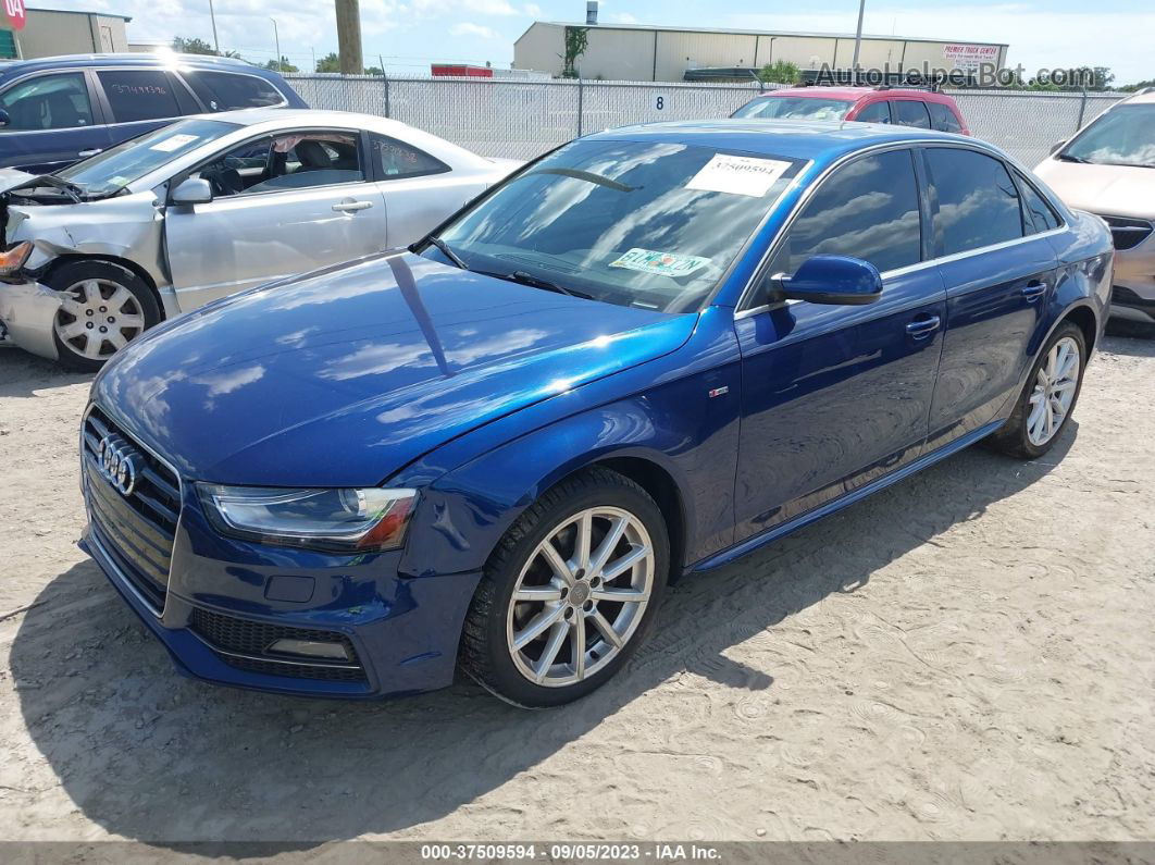 2016 Audi A4 Premium Синий vin: WAUAFAFL6GN007281