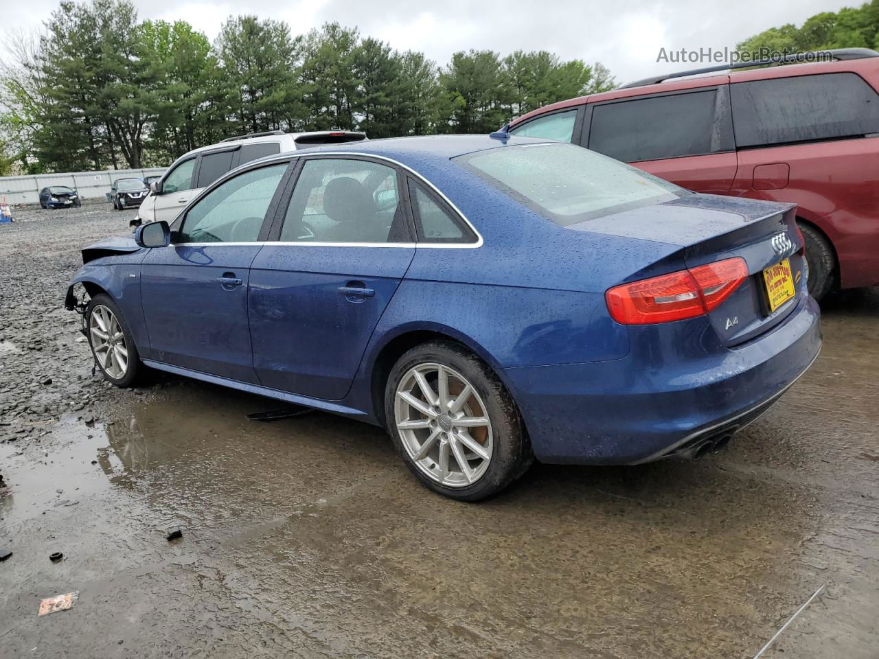 2016 Audi A4 Premium S-line Blue vin: WAUAFAFL6GN008530