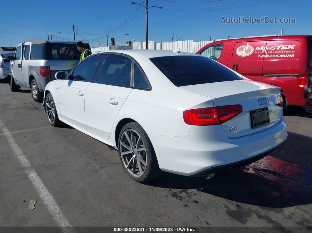 2016 Audi A4 2.0t Premium White vin: WAUAFAFL6GN010486