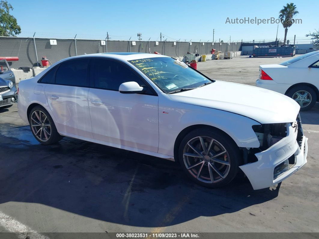 2016 Audi A4 2.0t Premium White vin: WAUAFAFL6GN010486