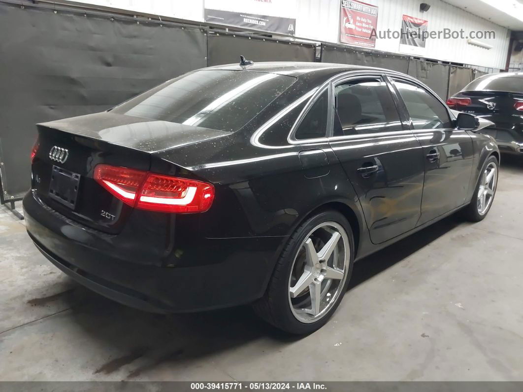 2013 Audi A4 2.0t Premium Black vin: WAUAFAFL7DA152672