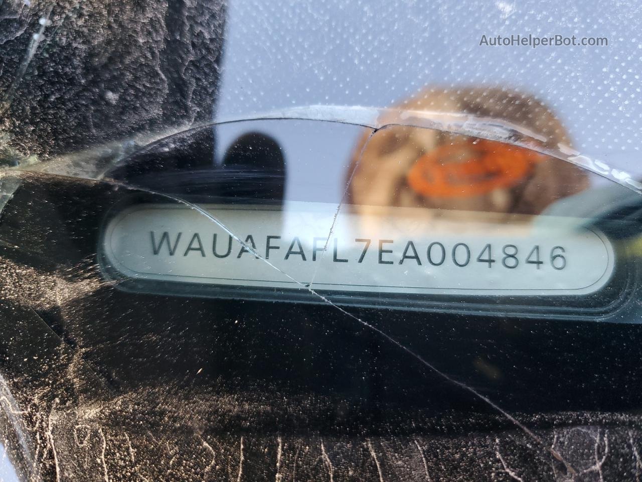 2014 Audi A4 Premium White vin: WAUAFAFL7EA004846