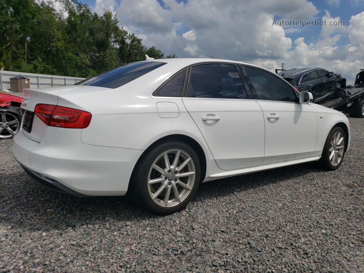 2016 Audi A4 Premium S-line Белый vin: WAUAFAFL7GN002803