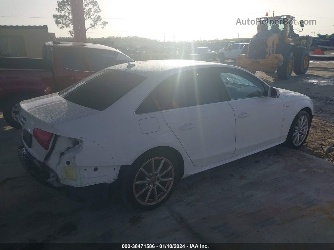 2016 Audi A4 2.0t Premium White vin: WAUAFAFL7GN008732