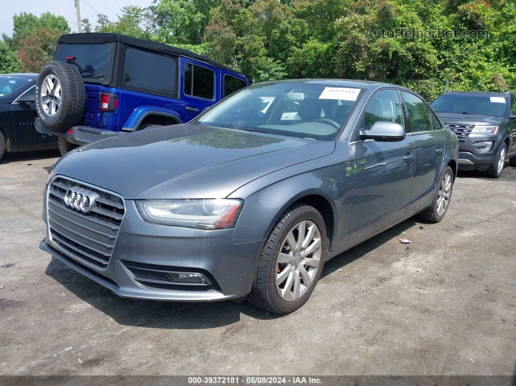 2013 Audi A4 2.0t Premium Gray vin: WAUAFAFL8DA160280