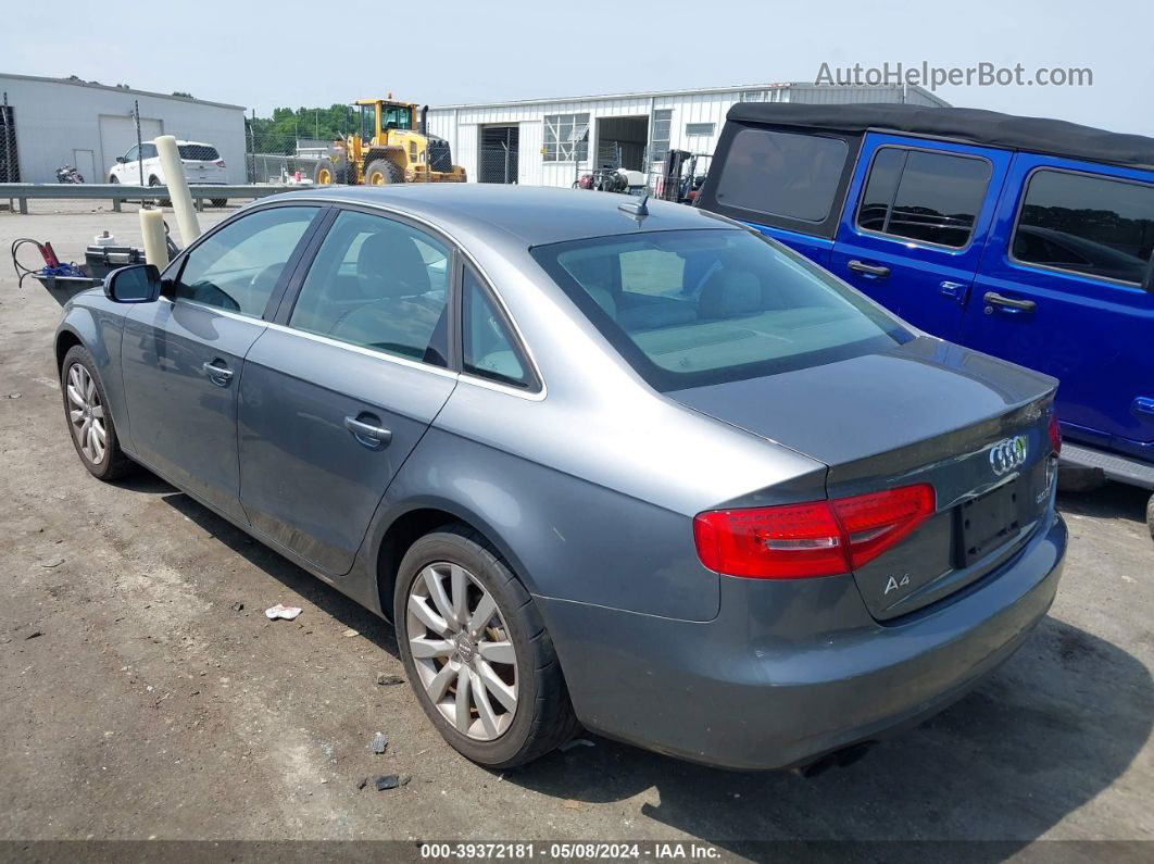 2013 Audi A4 2.0t Premium Gray vin: WAUAFAFL8DA160280