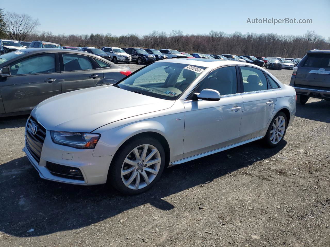 2014 Audi A4 Premium Gray vin: WAUAFAFL8EN023057