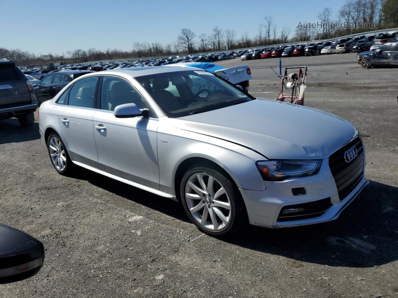 2014 Audi A4 Premium Gray vin: WAUAFAFL8EN023057