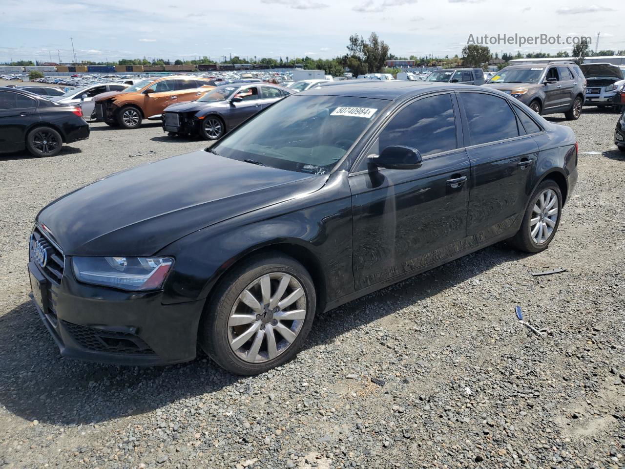 2014 Audi A4 Premium Черный vin: WAUAFAFL8EN028663