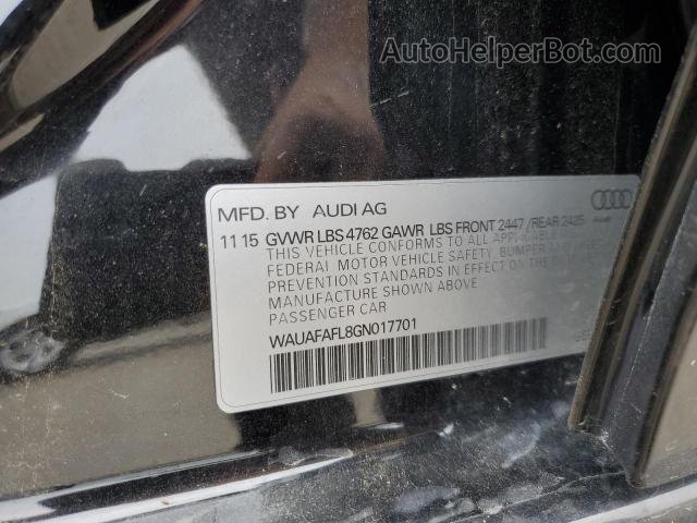 2016 Audi A4 Premium S-line Black vin: WAUAFAFL8GN017701