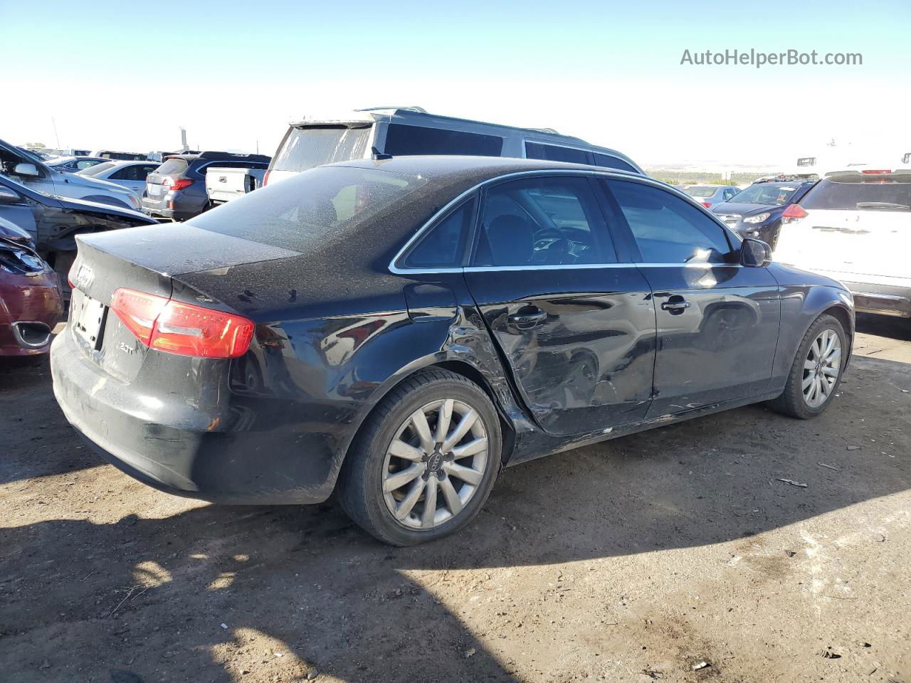 2013 Audi A4 Premium Black vin: WAUAFAFL9DA149398