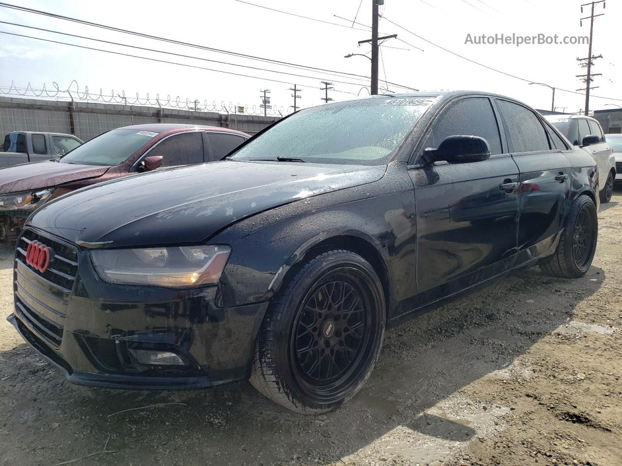 2013 Audi A4 Premium Черный vin: WAUAFAFL9DA179663