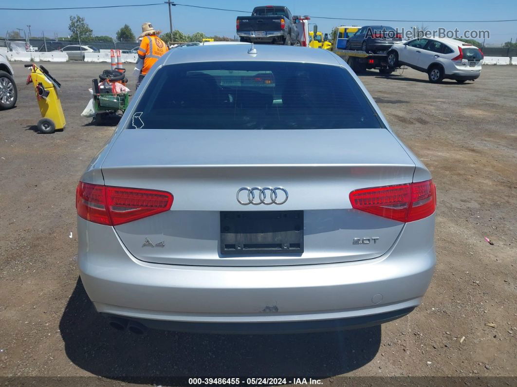 2013 Audi A4 2.0t Premium Silver vin: WAUAFAFL9DN038861