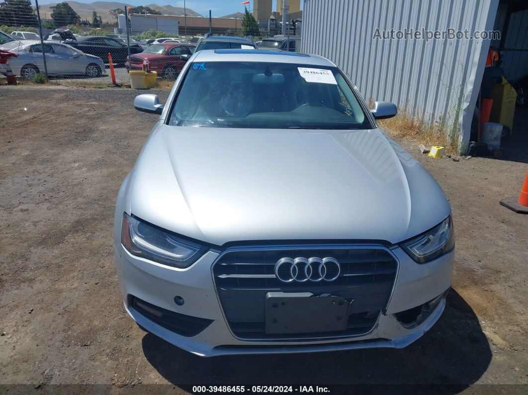 2013 Audi A4 2.0t Premium Silver vin: WAUAFAFL9DN038861