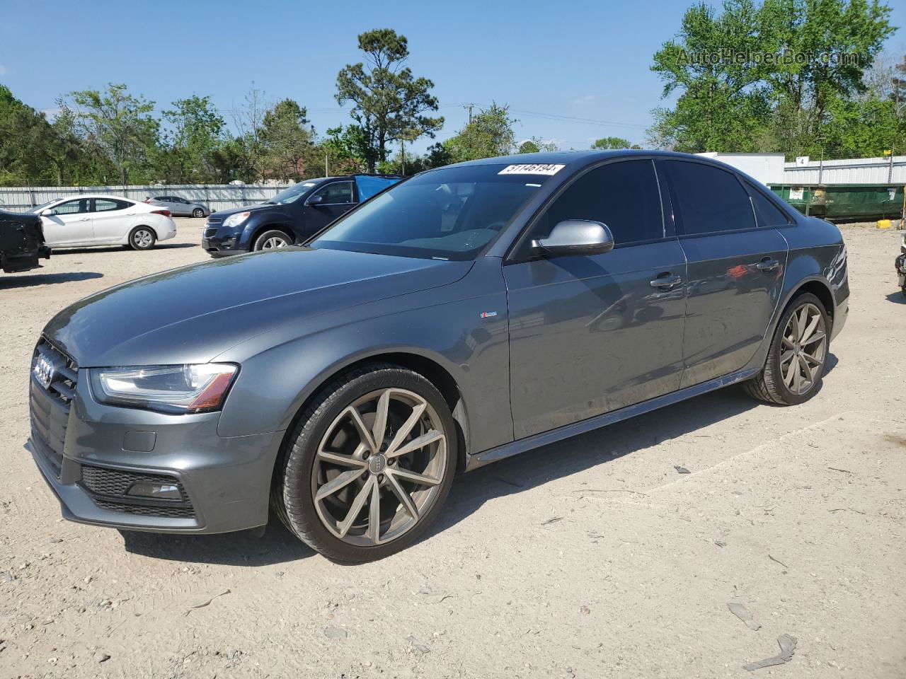 2016 Audi A4 Premium S-line Синий vin: WAUAFAFL9GN015178