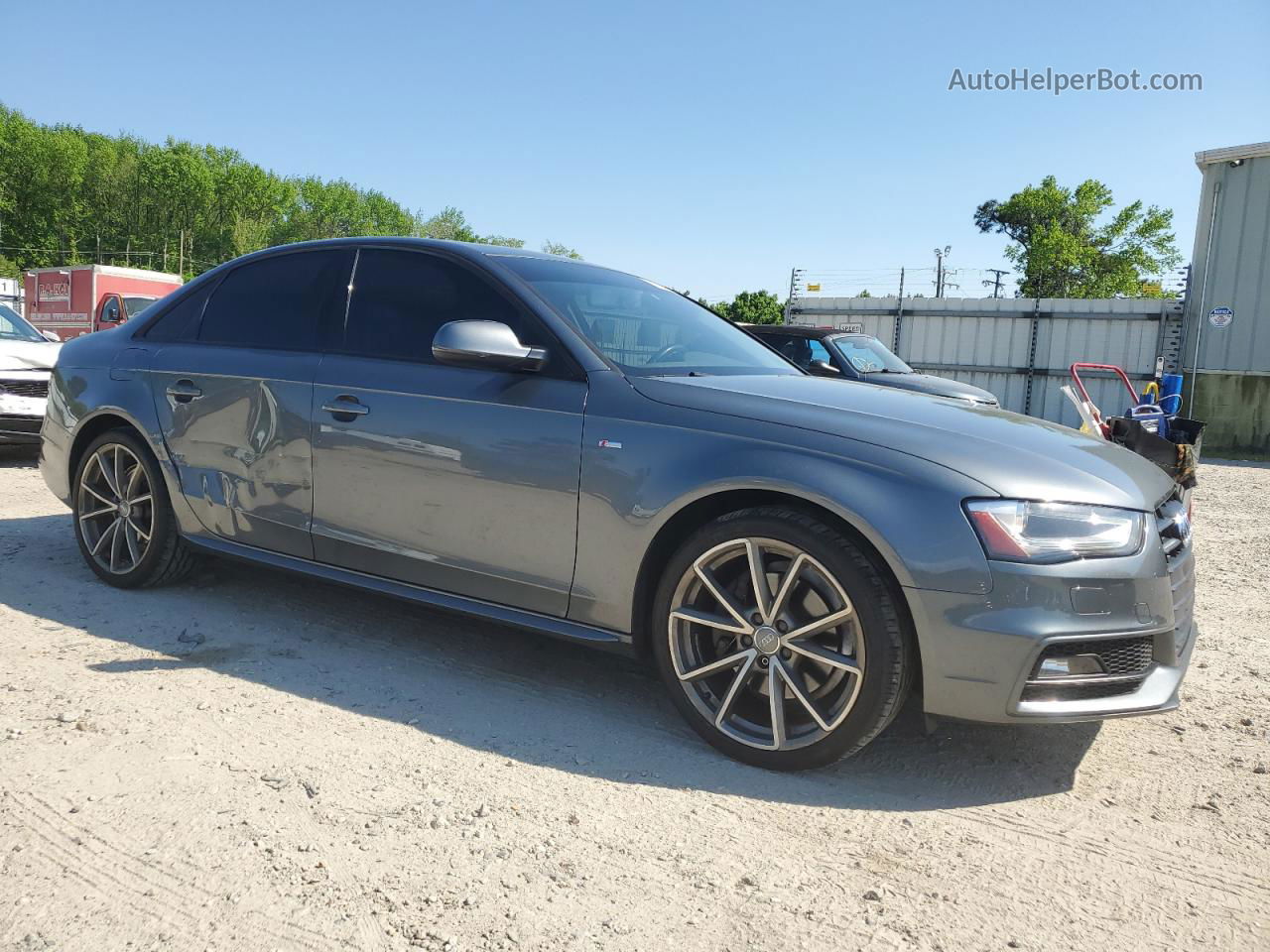 2016 Audi A4 Premium S-line Синий vin: WAUAFAFL9GN015178