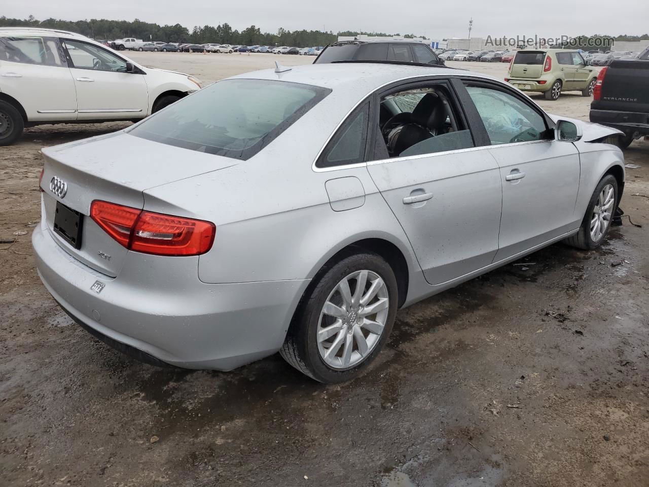 2013 Audi A4 Premium Silver vin: WAUAFAFLXDA130021