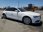 2013 Audi A4 Premium White vin: WAUAFAFLXDA187089