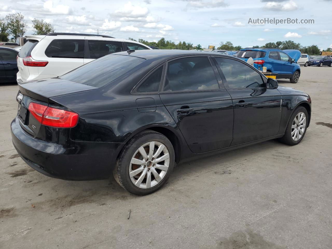 2013 Audi A4 Premium Black vin: WAUAFAFLXDN009949