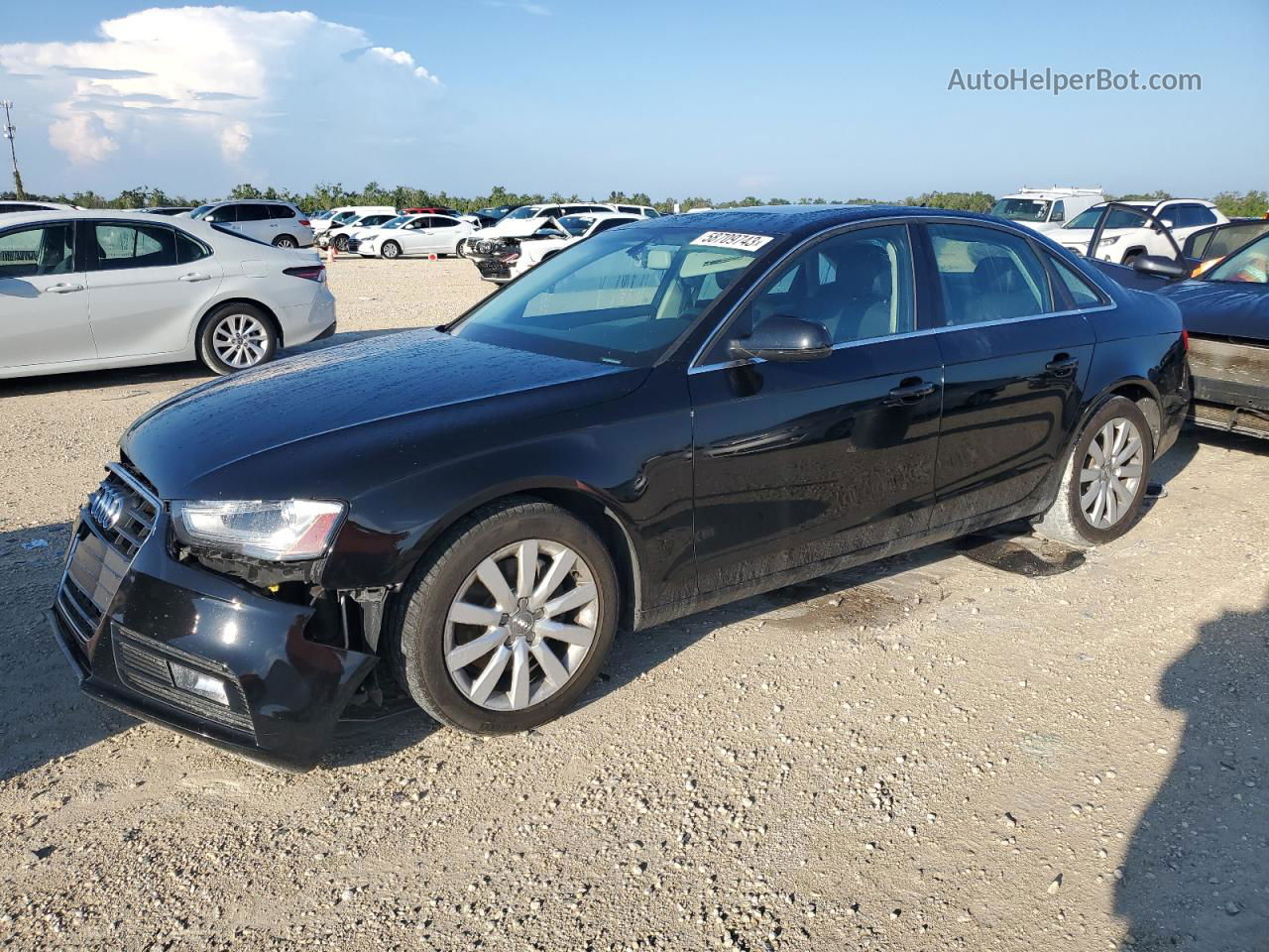 2013 Audi A4 Premium Black vin: WAUAFAFLXDN031515