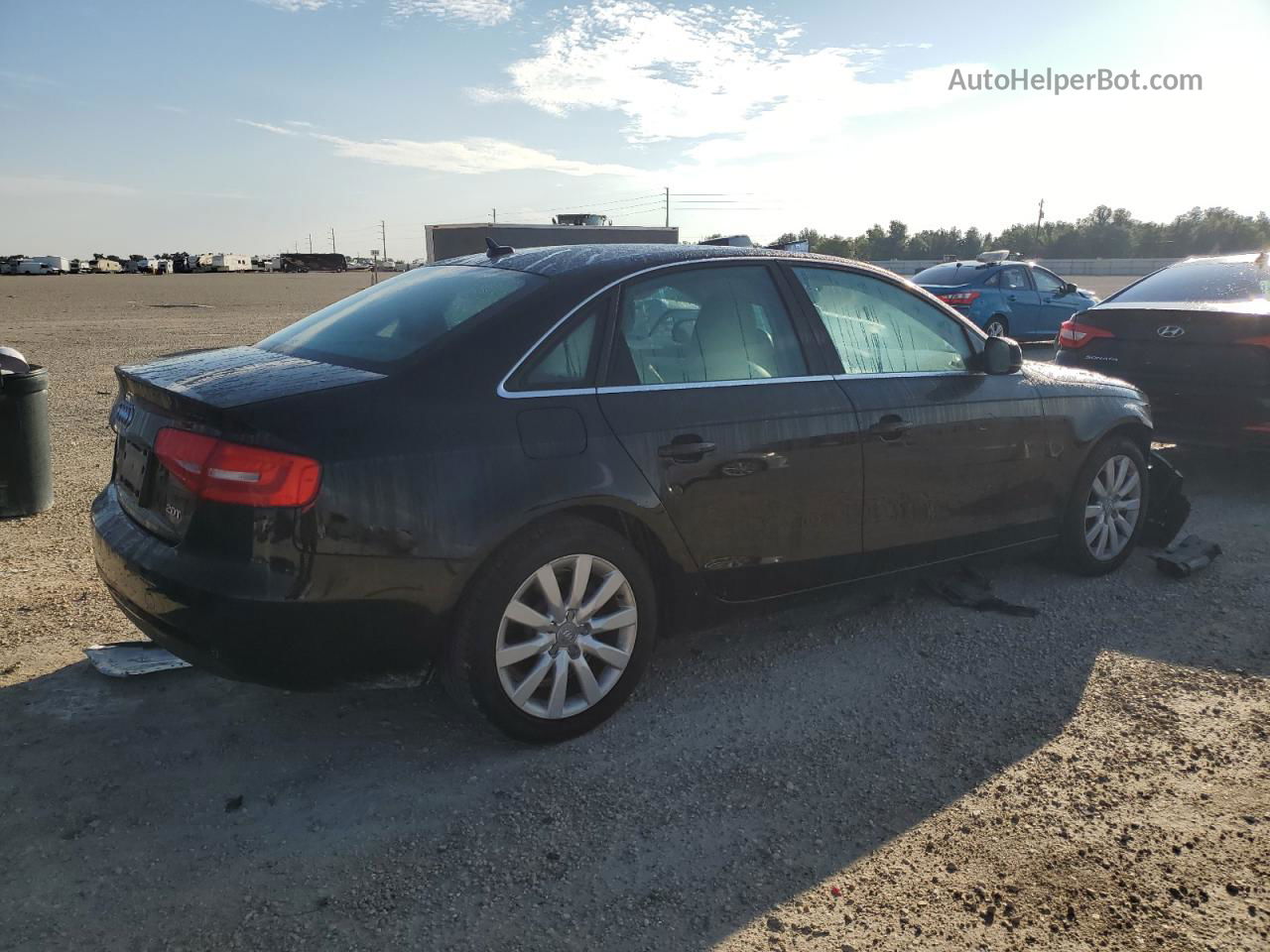 2013 Audi A4 Premium Black vin: WAUAFAFLXDN031515