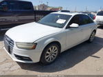 2013 Audi A4 2.0t Premium White vin: WAUAFAFLXDN037914