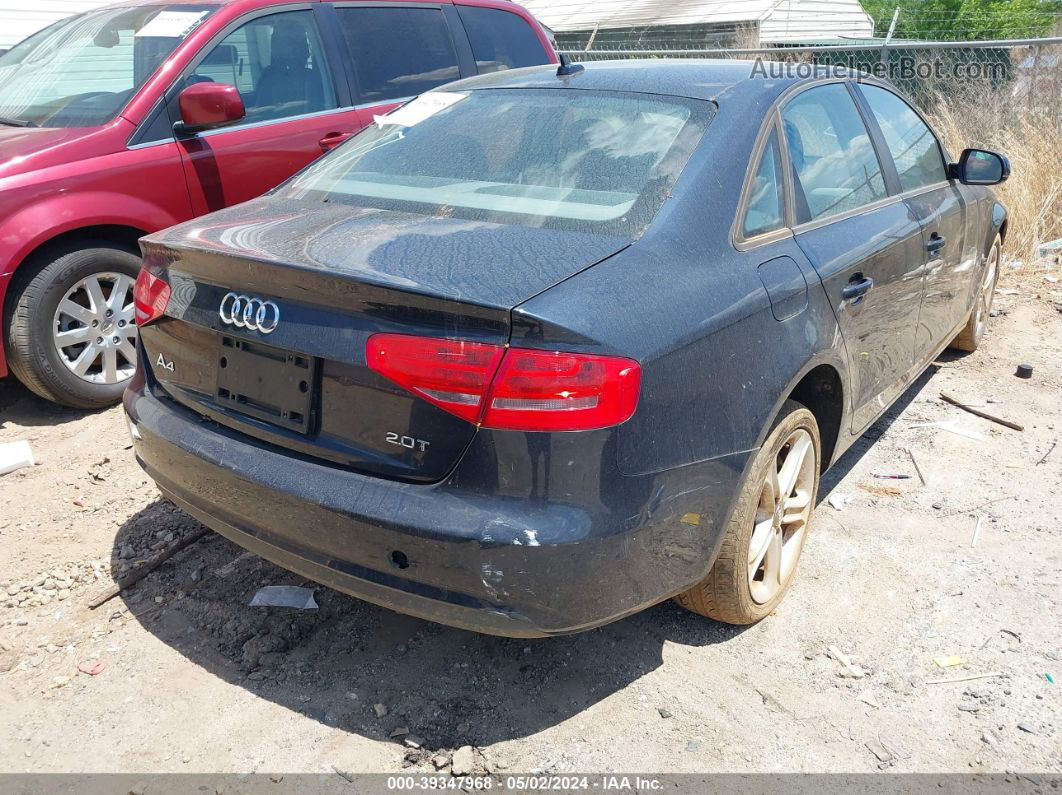 2013 Audi A4 2.0t Premium Black vin: WAUAFAFLXDN040991