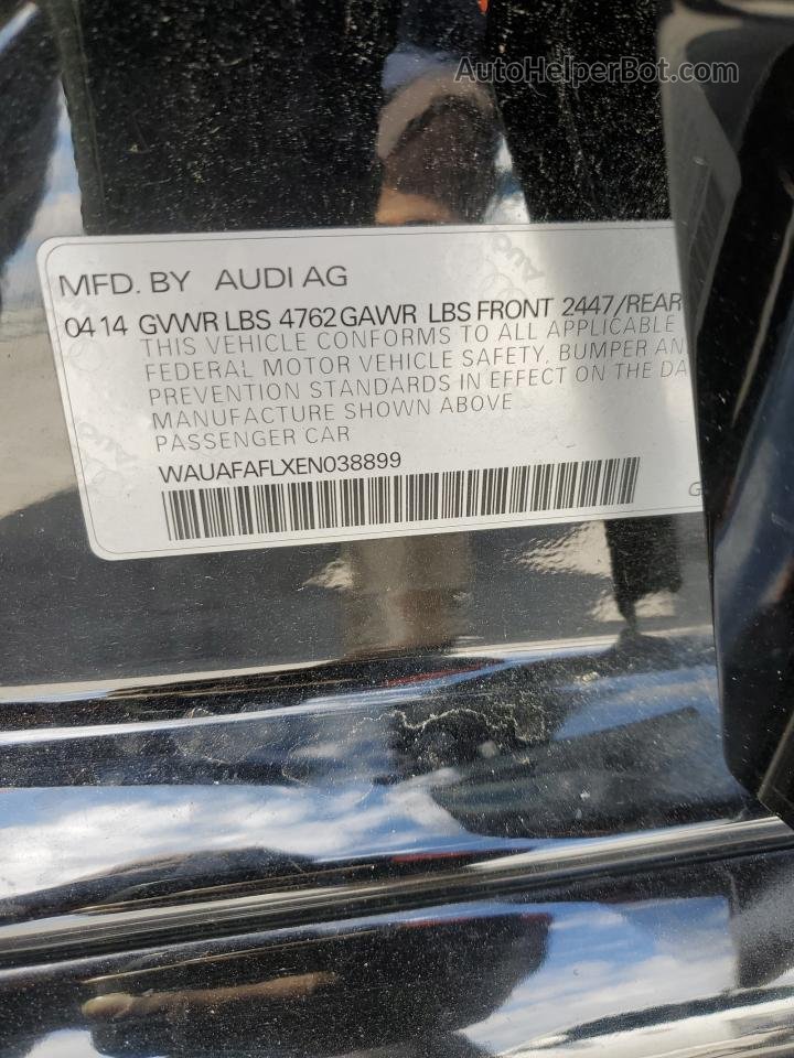 2014 Audi A4 Premium Black vin: WAUAFAFLXEN038899