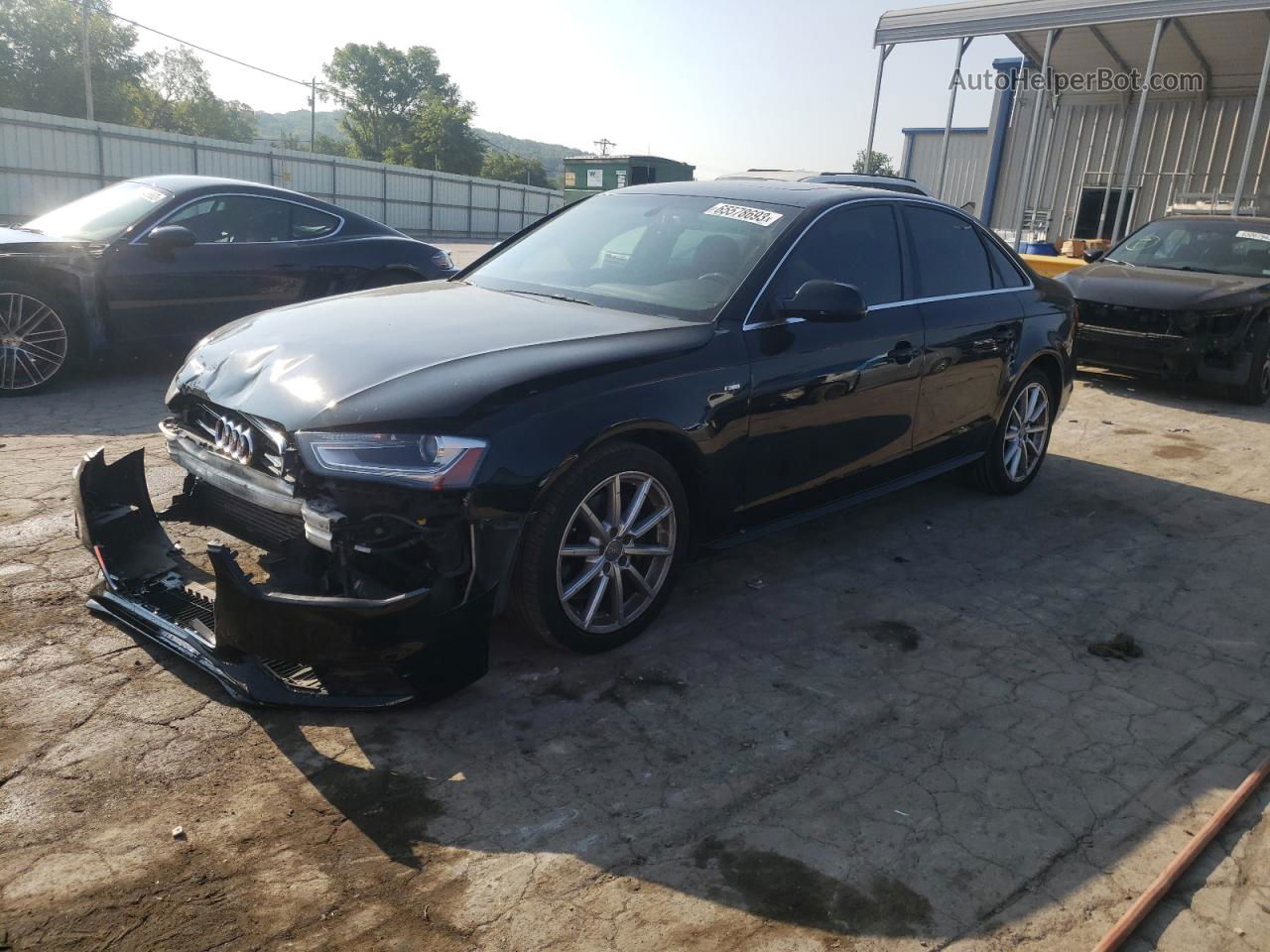 2016 Audi A4 Premium S-line Black vin: WAUAFAFLXGN005873