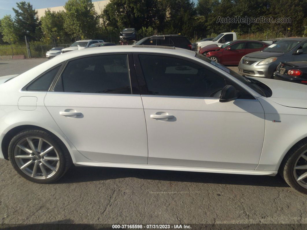 2016 Audi A4 Premium White vin: WAUAFAFLXGN011253