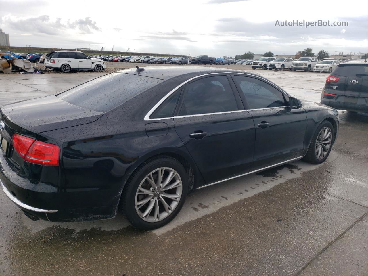 2014 Audi A8 Quattro Black vin: WAUAGAFD4EN002292