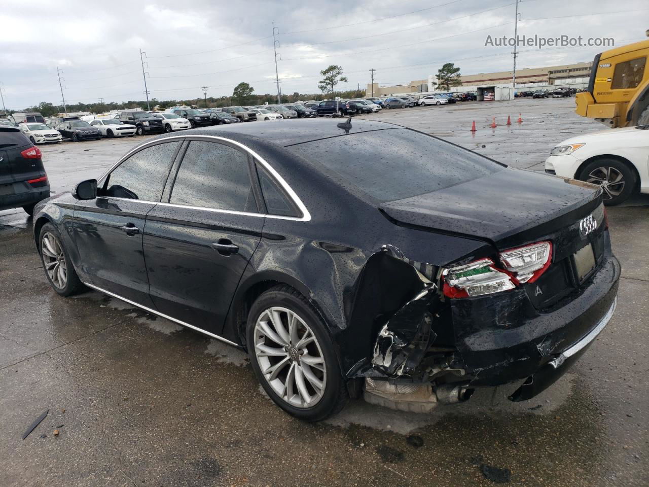 2014 Audi A8 Quattro Black vin: WAUAGAFD4EN002292