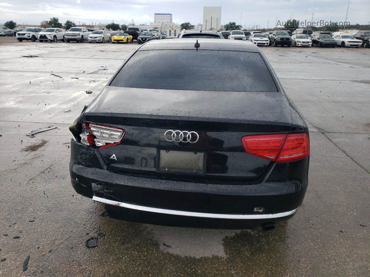 2014 Audi A8 Quattro Black vin: WAUAGAFD4EN002292