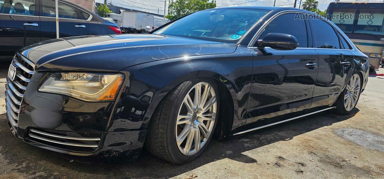 2014 Audi A8 Quattro Black vin: WAUAGAFD6EN004030