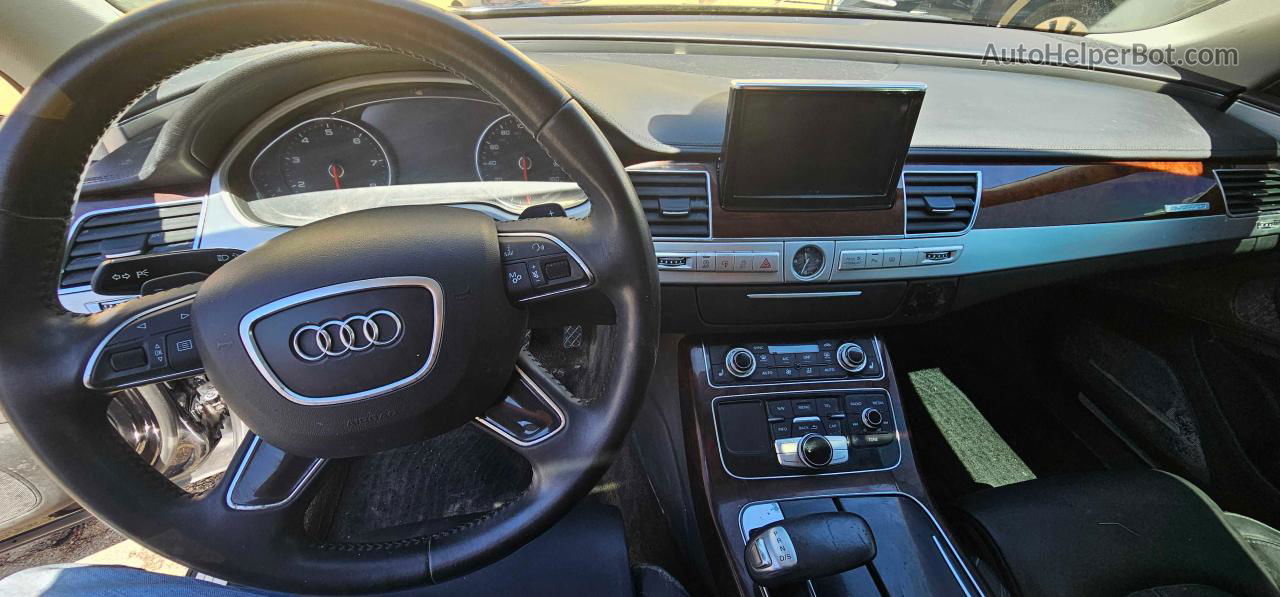 2014 Audi A8 Quattro Black vin: WAUAGAFD6EN004030