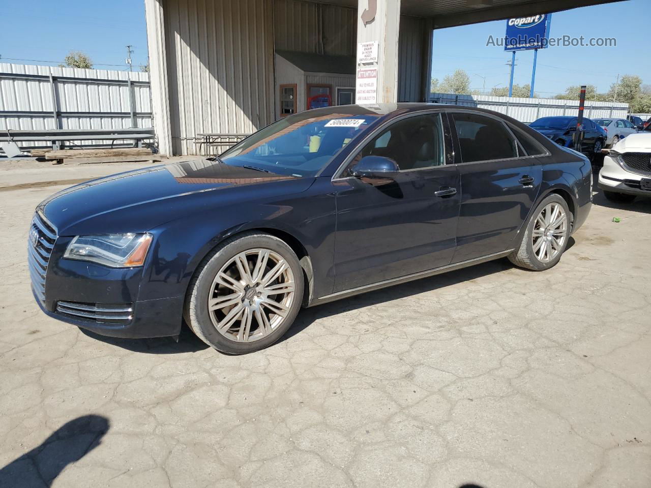 2014 Audi A8 Quattro Black vin: WAUAGAFD6EN005405