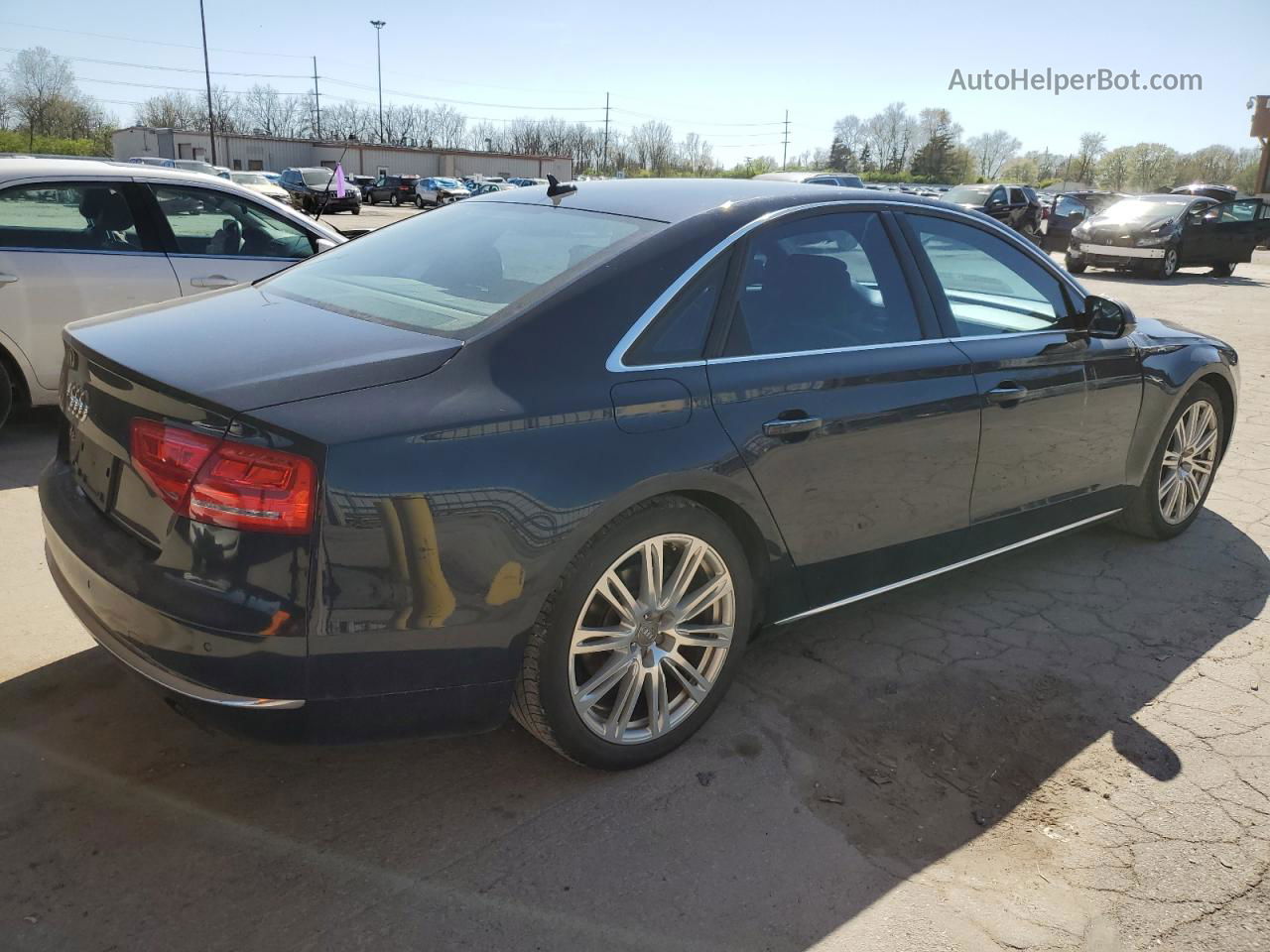 2014 Audi A8 Quattro Black vin: WAUAGAFD6EN005405